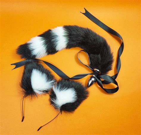 butt plugs for cats|Black Cat Tail Butt Plugs and Costume Clip.